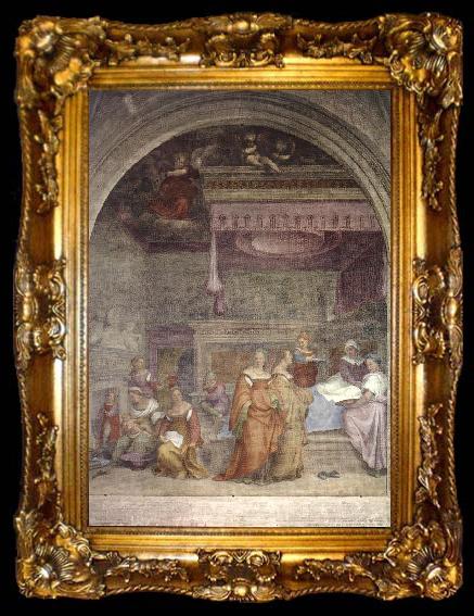 framed  Andrea del Sarto Birth of the Virgin  gfg, ta009-2